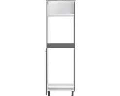 Optifit Backofen/Kühlumbauschrank für 88er Einbaukühlschrank Ingvar420 BxTxH 60 x 58,4 x 211,8 cm anthrazit matt zerlegt Anschlag reversibel KFIN HOMK660-8+