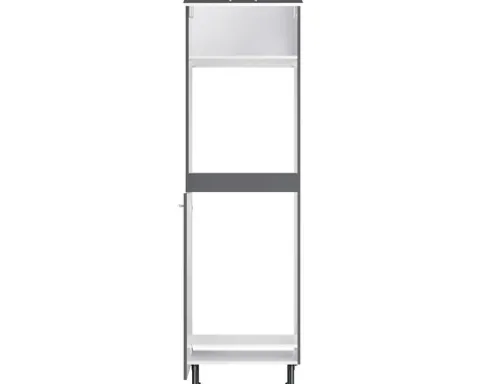 Optifit Backofen/Kühlumbauschrank für 88er Einbaukühlschrank Ingvar420 BxTxH 60 x 58,4 x 211,8 cm anthrazit matt zerlegt Anschlag reversibel KFIN HOMK660-8+