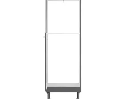 Optifit Backofen/Kühlumbauschrank für 88er Einbaukühlschrank Ingvar420 BxTxH 60 x 58,4 x 176,6 cm anthrazit matt zerlegt Anschlag reversibel KFIN MH660-8+