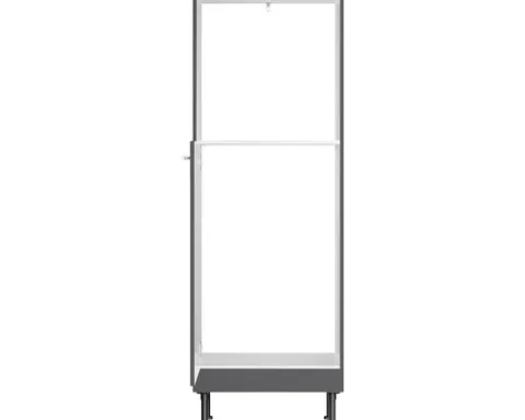 Optifit Backofen/Kühlumbauschrank für 88er Einbaukühlschrank Ingvar420 BxTxH 60 x 58,4 x 176,6 cm anthrazit matt zerlegt Anschlag reversibel KFIN MH660-8+
