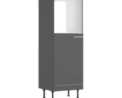 Optifit Backofen/Kühlumbauschrank für 88er Einbaukühlschrank Ingvar420 BxTxH 60 x 58,4 x 176,6 cm anthrazit matt zerlegt Anschlag reversibel KFIN MH660-8+