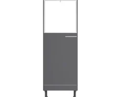 Optifit Backofen/Kühlumbauschrank für 88er Einbaukühlschrank Ingvar420 BxTxH 60 x 58,4 x 176,6 cm anthrazit matt zerlegt Anschlag reversibel KFIN MH660-8+