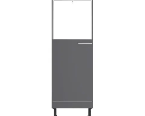 Optifit Backofen/Kühlumbauschrank für 88er Einbaukühlschrank Ingvar420 BxTxH 60 x 58,4 x 176,6 cm anthrazit matt zerlegt Anschlag reversibel KFIN MH660-8+