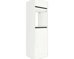 Optifit Backofen/Kühlumbauschrank für 88er Einbaukühlschrank Luca932 BxTxH 60 x 57,1 x 206,8 cm weiß matt zerlegt Anschlag reversibel KLLU HOMK660-0+