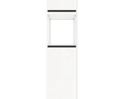 Optifit Backofen/Kühlumbauschrank für 88er Einbaukühlschrank Luca932 BxTxH 60 x 57,1 x 206,8 cm weiß matt zerlegt Anschlag reversibel KLLU HOMK660-0+