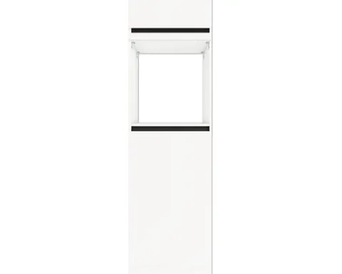 Optifit Backofen/Kühlumbauschrank für 88er Einbaukühlschrank Luca932 BxTxH 60 x 57,1 x 206,8 cm weiß matt zerlegt Anschlag reversibel KLLU HOMK660-0+