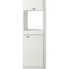 Optifit Backofen/Kühlumbauschrank für 88er Einbaukühlschrank Lagos286 BxTxH 60 x 57,1 x 206,8 cm weiß glänzend zerlegt Anschlag reversibel KULG HOMK660-9+