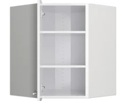 Optifit Eckhängeschrank Bengt932 BxTxH 60 x 34,9 x 70,4 cm weiß matt zerlegt Anschlag reversibel KFBE OEMD606-8+