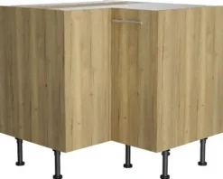 Optifit Eckunterschrank Erik290 BxTxH 90 x 58,4 x 87 cm wildeiche strukturiert matt zerlegt Anschlag reversibel KFER UEL996-8+