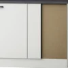 Optifit Eckunterschrank Lagos286 BxTxH 100 x 60 x 84,8 cm weiß glänzend zerlegt Anschlag reversibel KULG UEL106-9+