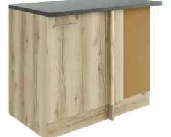 Optifit Eckunterschrank Livorno290 BxTxH 110 x 60 x 84,8 cm wildeiche matt strukturiert zerlegt Anschlag reversibel KULI UEL106-9+