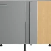 Optifit Eckunterschrank Mats825 BxTxH 100 x 58,4 x 87 cm basaltgrau matt zerlegt Anschlag reversibel KFMA UEL116-8+