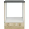 Optifit Herdumbauschrank Livorno290 BxTxH 60 x 60 x 84,8 cm wildeiche matt strukturiert zerlegt KULI U634-9+