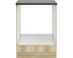 Optifit Herdumbauschrank Livorno290 BxTxH 60 x 60 x 84,8 cm wildeiche matt strukturiert zerlegt KULI U634-9+