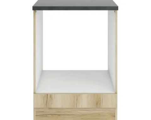 Optifit Herdumbauschrank Livorno290 BxTxH 60 x 60 x 84,8 cm wildeiche matt strukturiert zerlegt KULI U634-9+