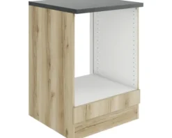 Optifit Herdumbauschrank Livorno290 BxTxH 60 x 60 x 84,8 cm wildeiche matt strukturiert zerlegt KULI U634-9+