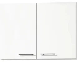 Optifit Hängeschrank Bengt932 BxTxH 100 x 34,9 x 70,4 cm weiß matt zerlegt Anschlag reversibel KFBE OM106-8+