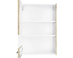 Optifit Hängeschrank mit Glastür Erik290 BxTxH 50 x 34,9 x 70,4 cm wildeiche strukturiert matt zerlegt Anschlag reversibel KFER OGMH556-8+