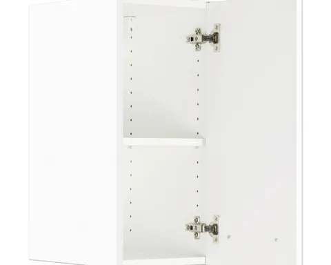 Optifit Hängeschrank Salo214 BxTxH 30 x 34,6 x 57,6 cm weiß matt zerlegt Anschlag reversibel HWSA O306-7+
