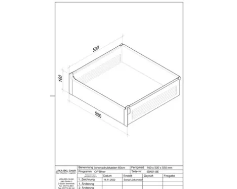 OPTIFIT Innenschubkasten 60 cm