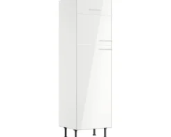 Optifit Kühlumbauschrank für 145er Einbaukühlschrank Rurik986 BxTxH 60 x 58,4 x 211,8 cm weiß glänzend zerlegt Anschlag reversibel KFRU H614-8+