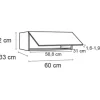 Optifit Klapphängeschrank Ingvar420 BxTxH 60 x 34,9 x 35,2 cm anthrazit matt zerlegt KFIN OK635-8+