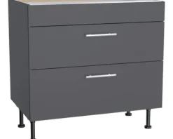 Optifit Kochfeldumbauschrank Ingvar420 BxTxH 90 x 58,4 x 87 cm anthrazit matt zerlegt KFIN UC936-8E+