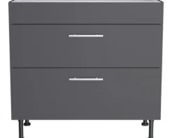 Optifit Kochfeldumbauschrank Ingvar420 BxTxH 90 x 58,4 x 87 cm anthrazit matt zerlegt KFIN UC936-8E+