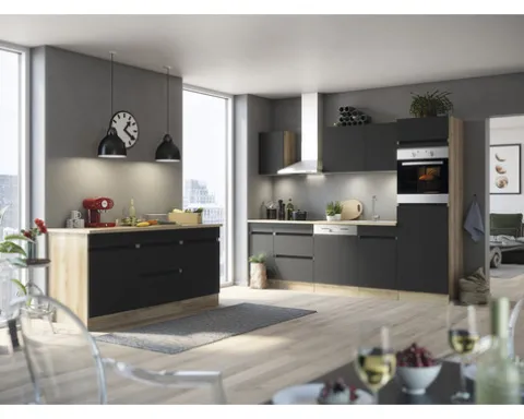 Optifit Kochfeldumbauschrank Noah420 BxTxH 60 x 60 x 88 cm anthrazit matt zerlegt KLNO UC636-0+