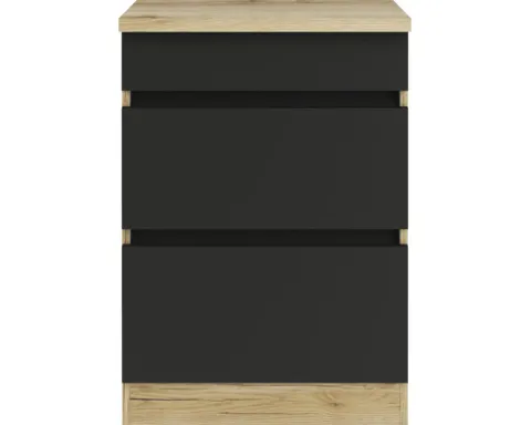 Optifit Kochfeldumbauschrank Noah420 BxTxH 60 x 60 x 88 cm anthrazit matt zerlegt KLNO UC636-0+