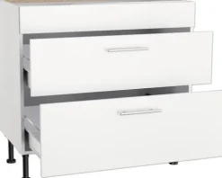 Optifit Kochfeldumbauschrank Bengt932 BxTxH 90 x 58,4 x 87 cm weiß matt zerlegt KFBE UC936-8E+