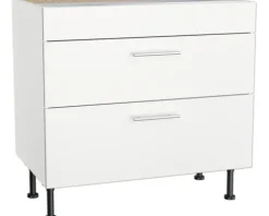 Optifit Kochfeldumbauschrank Bengt932 BxTxH 90 x 58,4 x 87 cm weiß matt zerlegt KFBE UC936-8E+