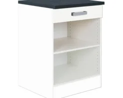 Optifit Regal Salo214 BxTxH 50 x 60 x 84,8 cm weiß matt zerlegt HWSA UR506-7+