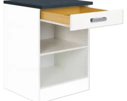 Optifit Regal Salo214 BxTxH 50 x 60 x 84,8 cm weiß matt zerlegt HWSA UR506-7+