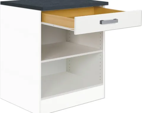 Optifit Regal Salo214 BxTxH 60 x 60 x 84,8 cm weiß matt zerlegt HWSA UR606-7+