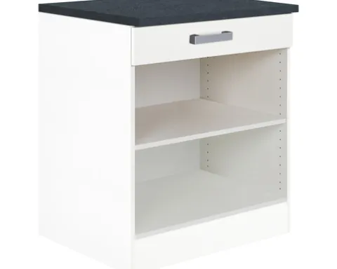 Optifit Regal Salo214 BxTxH 60 x 60 x 84,8 cm weiß matt zerlegt HWSA UR606-7+