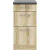 Optifit Schubladenunterschrank Livorno290 BxTxH 40 x 60 x 84,8 cm wildeiche matt strukturiert zerlegt KULI U436-9+