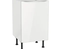 Optifit Spülenschrank Arvid986 BxTxH 50 x 58,4 x 87 cm weiß glänzend zerlegt Anschlag reversibel KFAV SPL506-8+
