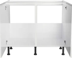 Optifit Spülenschrank Arvid986 BxTxH 100 x 58,4 x 87 cm weiß glänzend zerlegt KFAV SPL106-8+