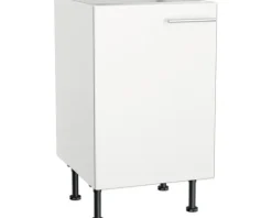 Optifit Spülenschrank Bengt932 BxTxH 50 x 58,4 x 87 cm weiß matt zerlegt Anschlag reversibel KFBE SPL506-8+
