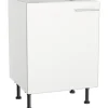 Optifit Spülenschrank Bengt932 BxTxH 60 x 58,4 x 87 cm weiß matt zerlegt Anschlag reversibel KFBE SPL606-8+