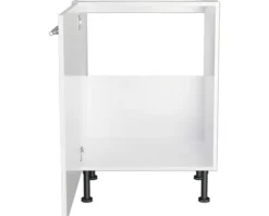 Optifit Spülenschrank Bengt932 BxTxH 60 x 58,4 x 87 cm weiß matt zerlegt Anschlag reversibel KFBE SPL606-8+