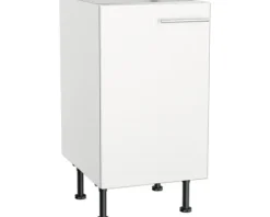 Optifit Spülenschrank Bengt932 BxTxH 45 x 58,4 x 87 cm weiß matt zerlegt Anschlag reversibel KFBE SPL456-8+
