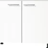Optifit Spülenschrank Bengt932 BxTxH 100 x 58,4 x 87 cm weiß matt zerlegt Anschlag reversibel KFBE SPL106-8+