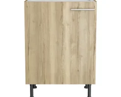 Optifit Spülenschrank Erik290 BxTxH 60 x 58,4 x 87 cm wildeiche strukturiert matt zerlegt Anschlag reversibel KFER SPL606-8+