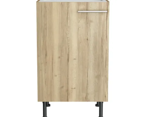 Optifit Spülenschrank Erik290 BxTxH 50 x 58,4 x 87 cm wildeiche strukturiert matt zerlegt Anschlag reversibel KFER SPL506-8+
