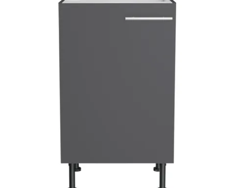Optifit Spülenschrank Ingvar420 BxTxH 50 x 58,4 x 87 cm anthrazit matt zerlegt Anschlag reversibel KFIN SPL506-8+