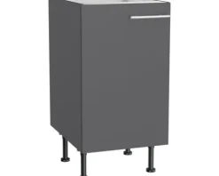 Optifit Spülenschrank Ingvar420 BxTxH 45 x 58,4 x 87 cm anthrazit matt zerlegt Anschlag reversibel KFIN SPL456-8+