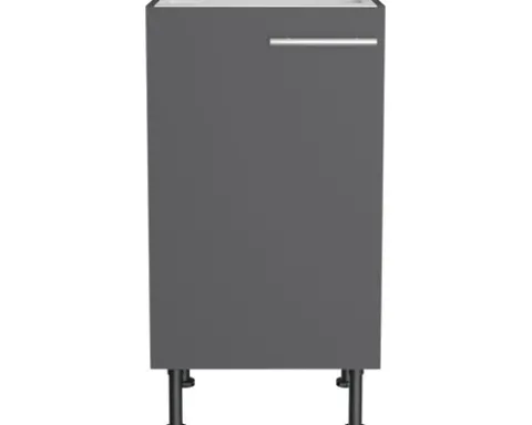 Optifit Spülenschrank Ingvar420 BxTxH 45 x 58,4 x 87 cm anthrazit matt zerlegt Anschlag reversibel KFIN SPL456-8+