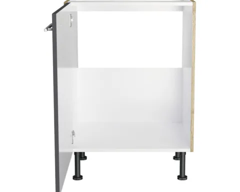 Optifit Spülenschrank Jonte984 BxTxH 60 x 58,4 x 87 cm anthrazit glänzend zerlegt Anschlag reversibel KFJO SPL606-8+